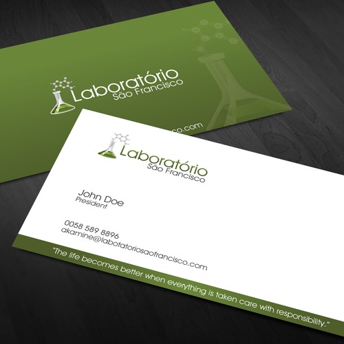 New logo and business card wanted for Laboratório São Francisco