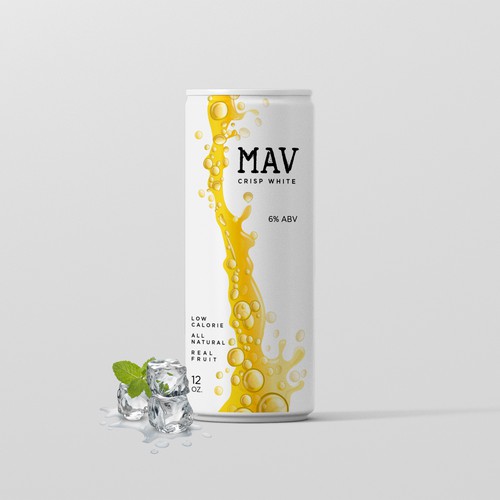 Sleek can design for a new alcoholic beverage