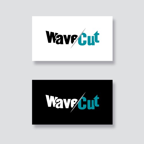 wavecut logo design