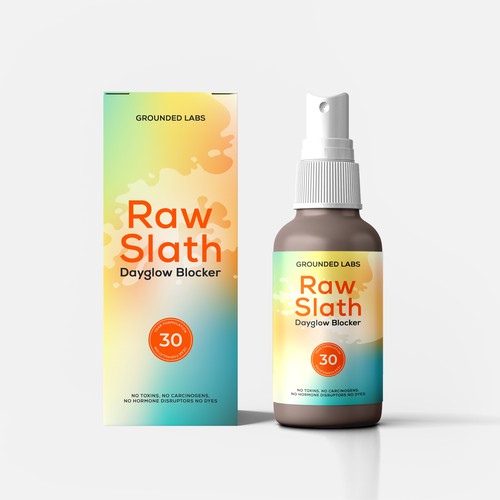 Natural Sun Block Packaging Design