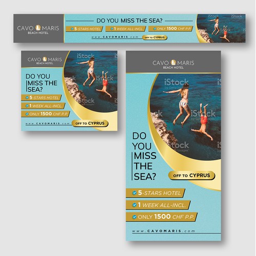 Cavo Maris – Cyprus Vacation Web Banner Set