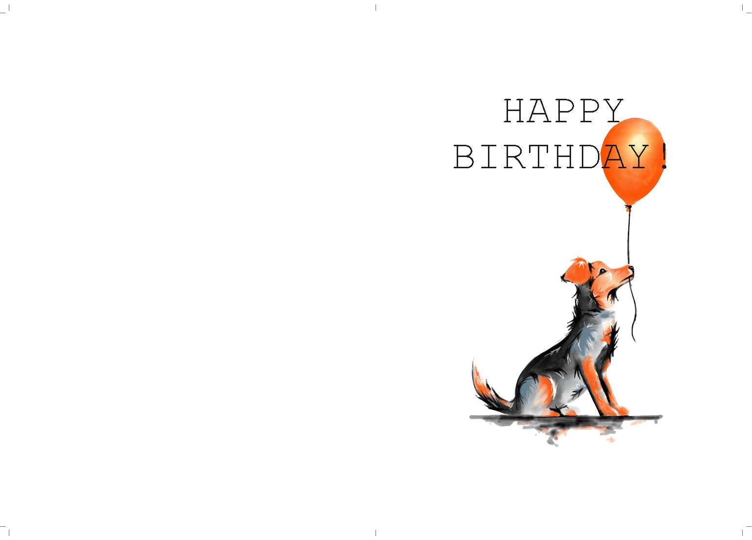 Happy Birthday card to be sold on Amazon