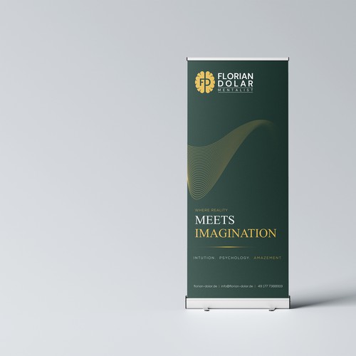 Roll-Up Banner Design for Professional Mentalist / Mind Reader Brand