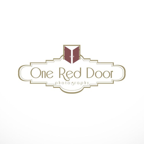 Create an interesting/soft logo that brides will see everywhere and associate w/ One Red Door Photo