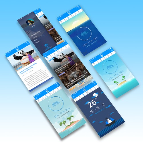 Travel Blog iOS App Design