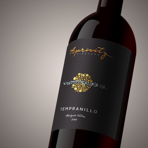 Apricity Vineyard Wine Label