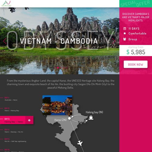 Travel Landing page