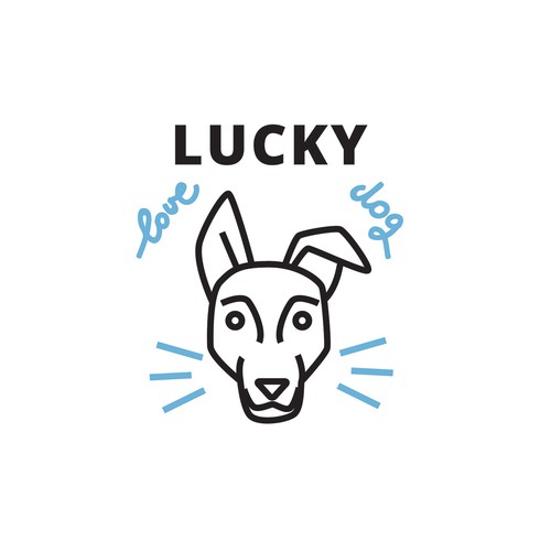 Lucky love dog