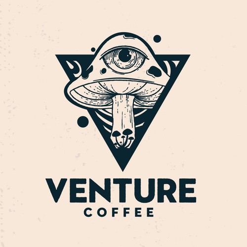 psychedelic vintage style logo