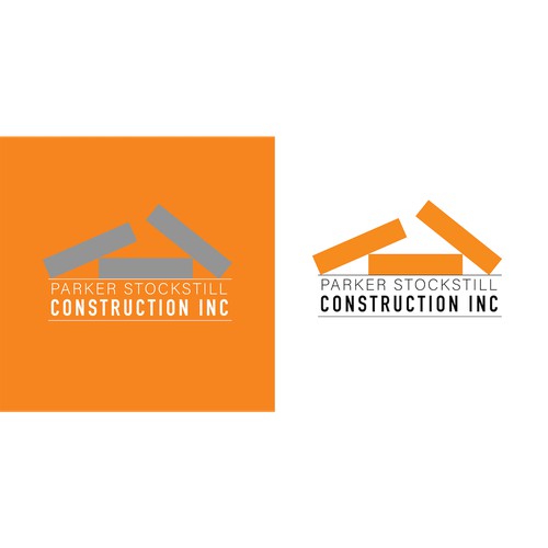 Industrial Type Logo For Construction Company