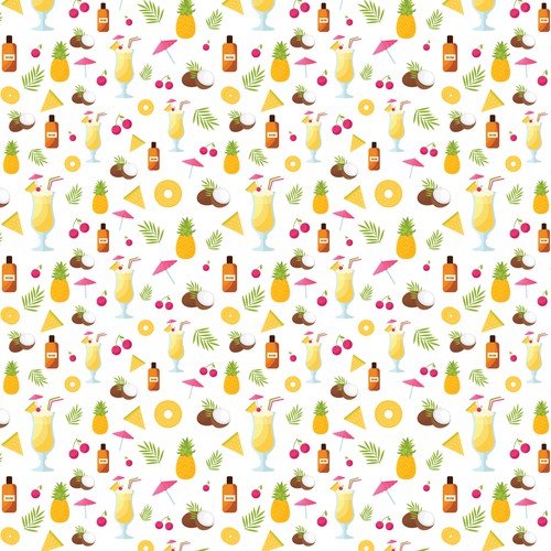 Hawaiian/tropical styled shirt pattern