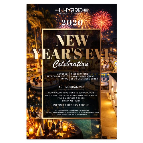 New Year party flyer