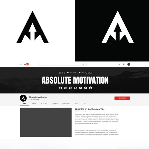 Absolute Motivation YT channel branding