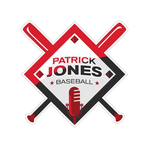 Logo concept for baseball podcast