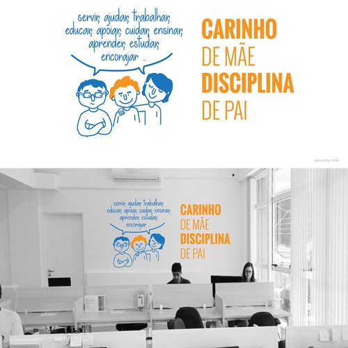 Carinho de mae - disciplina de pai