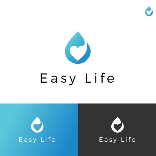 Logo for pure water drop