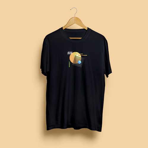 T-shirt design mockup for Sinergy Solar