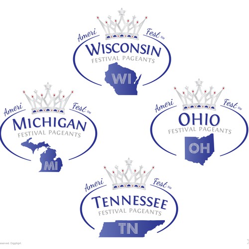 Logo variations by state