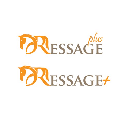 Simple and unique logo design for DRessage Plus