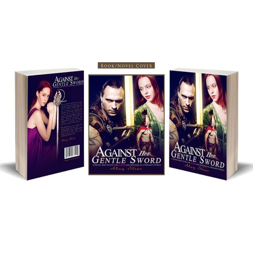 Create a cover for a Dystopian/Young Adult novella: Against Her Gentle Sword