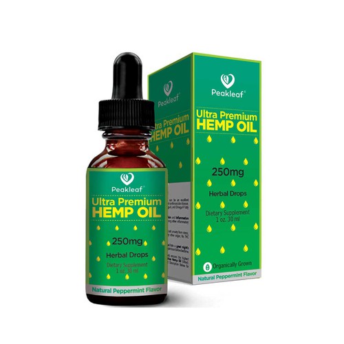 Label design for a hemp oil brand