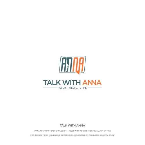 Bold logo for TALK WITH ANNA