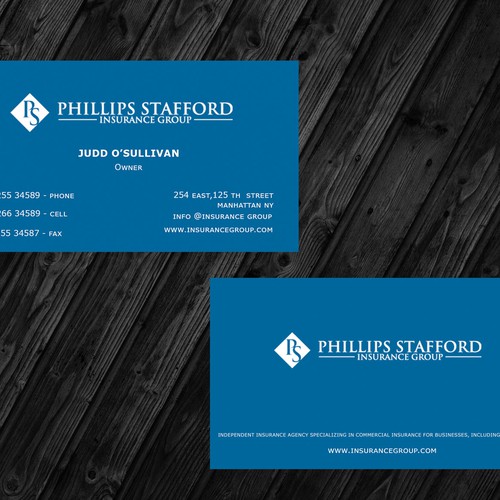 Create a professional modern business card design for a B2B startup