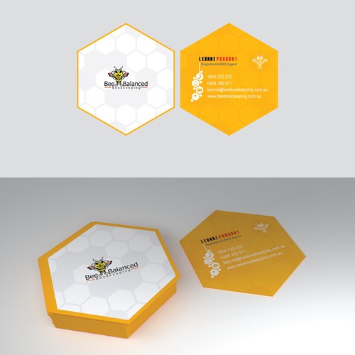 Concept Design Business card " Bee Balanced "