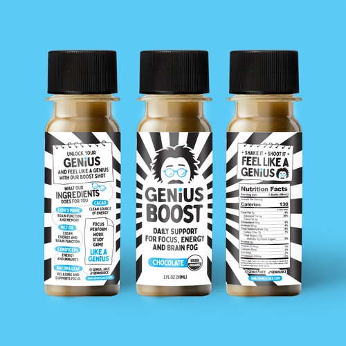Design Packaging For an Innovative 2 oz Wellness Shot To Go National In Stores