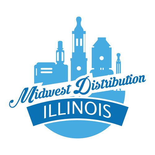 Logo concept for midwest distribution illinois