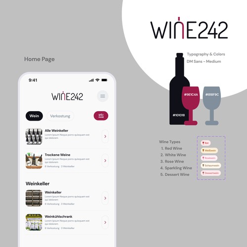 Wine Cellar and Tasting App