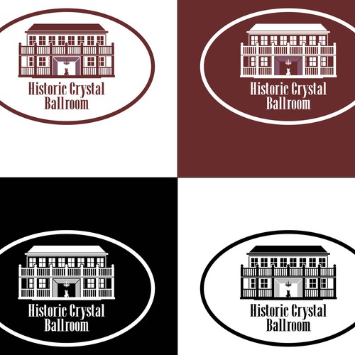 Logo concept of history crystal ballroom