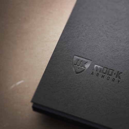 MOD K Armory Logo Concept and business card  Mockup