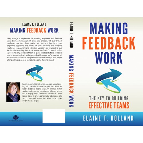 Create a book cover for "The Art of Feedback"