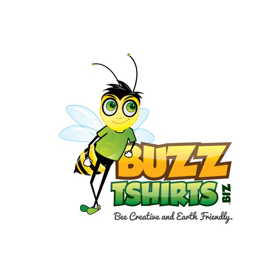 Bee Creative and Create a winning Logo for Buzz Tshirts