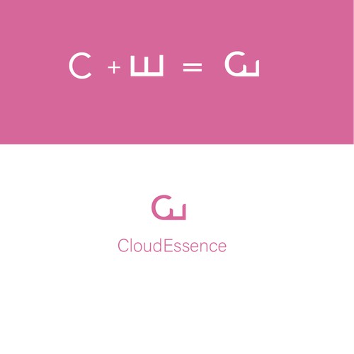 feminine logo for cloud essence