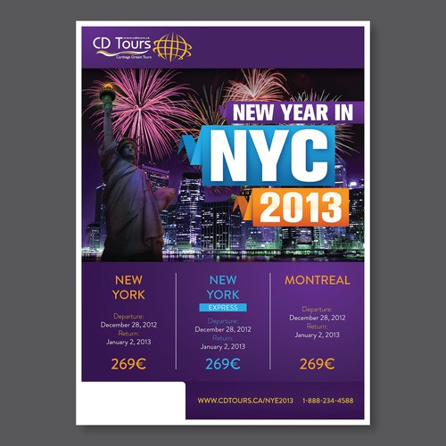 "*PRIZE GUARANTEED" Create Marketing Materials for New Year's Eve 2013 Trips