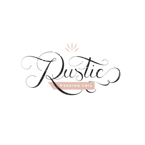 RusticWeddingChic.com logo design