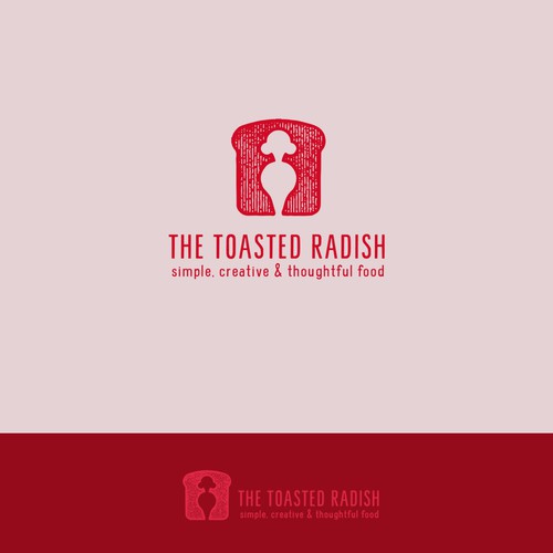 TOASTED RADISH logo design