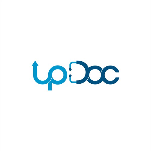 Design the logo for UpDoc, the world's first AI doctor