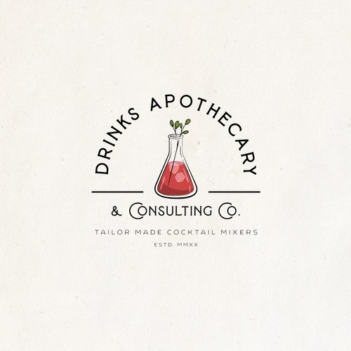 Logo Design for Drinks Apothecary