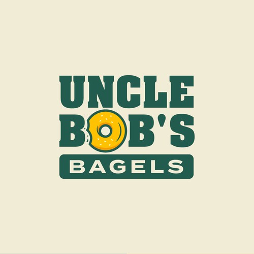 Logo for a local bagel and coffee shop