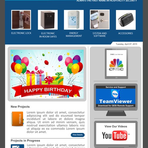 Create a fun, informative and team building newsletter for our company.