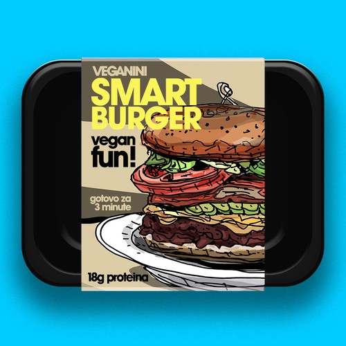 VEGAN BURGER PACKAGE DESIGN