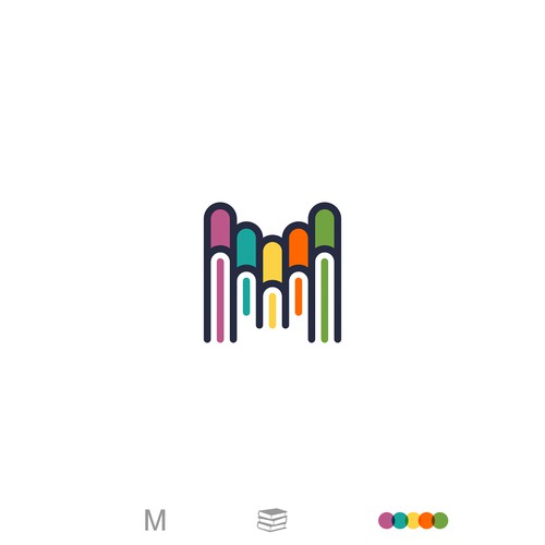 Rebranding Logo Design for Mida Pustaka, Book Store, Stationery, and Office Supplies.