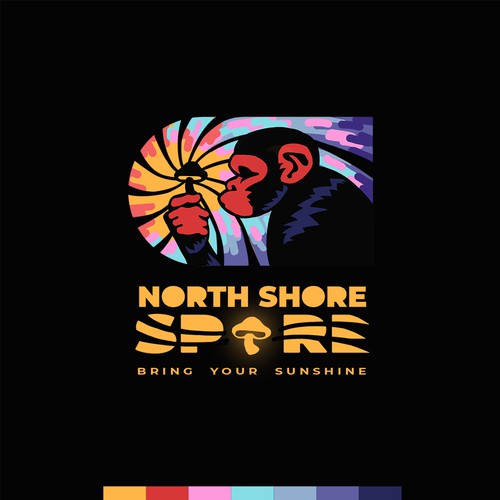 Trippy Logo Concept for North Shore Spore