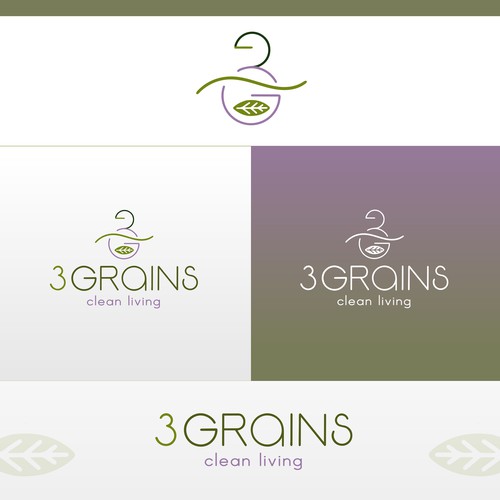 Logo concept for healthy food shop.