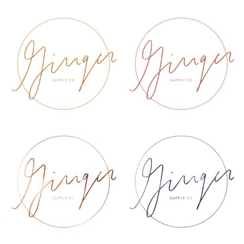 Ginger Supply Co Logo Options