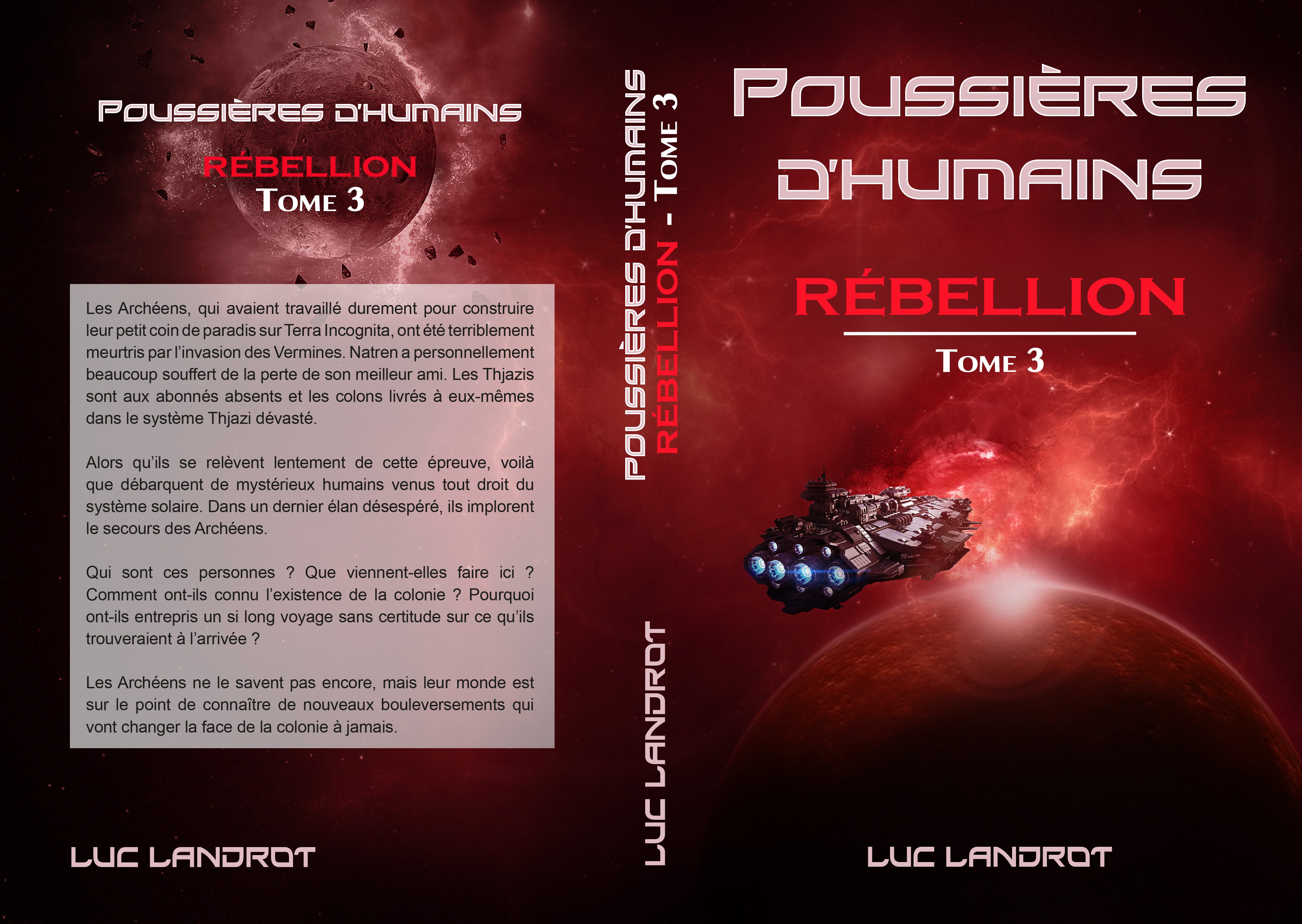 Science-Fiction book cover Volume 3 Poussières d'Humains