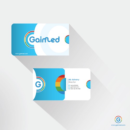 Design a businesscard for a technology startup - GAIMED
